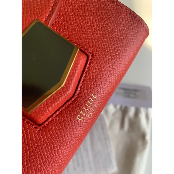 NWT Celine Trotteur  Red Wallet Card Holder - Picture 11 of 13